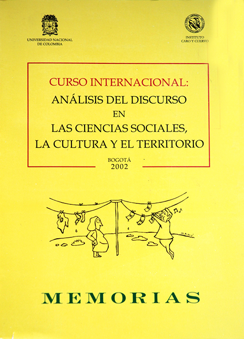 Curso internacional: Análisis del discurso en las ciencias sociales, la cultura y el territorio. Memorias